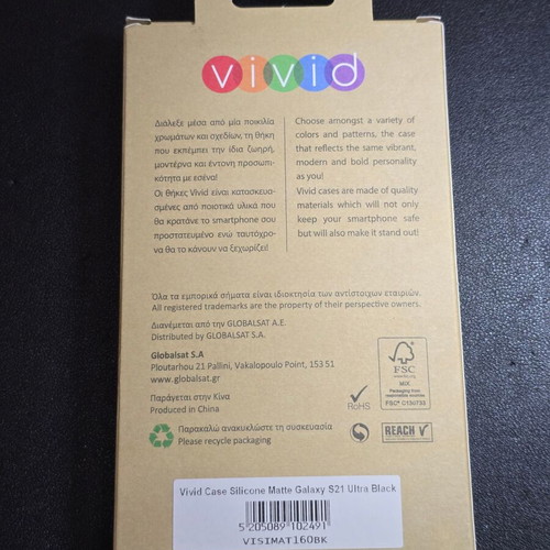 Vivid Silicone Matte Case Black for Samsung Galaxy S21 Ultra new