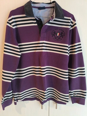 Navy & Green blouse size Small like new, purple