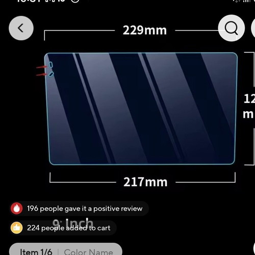 Tempered glass screen protectors 9 inch new, set of 2