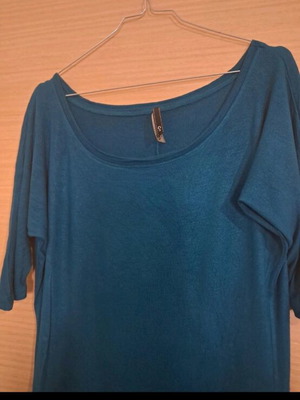 Stradivarius blouse used, long, elastic, blue, size S