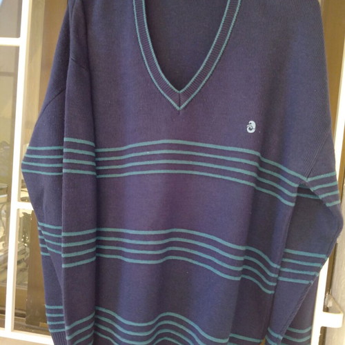 Courezee men's wool sweater blue size XL like new