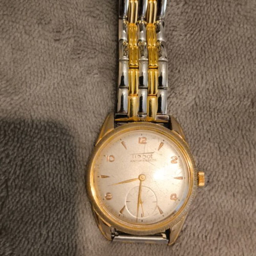 Tissot Winding Watch Used, Gold Color, New Bracelet