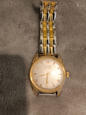 Tissot Winding Watch Used, Gold Color, New Bracelet
