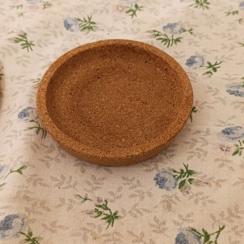 Cork placemats set of 2, round, 18 and 10 cm, new