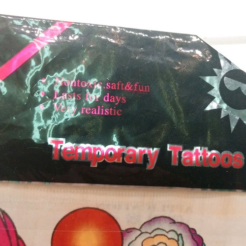 Temporary tattoo sticker Phoenix multicolored
