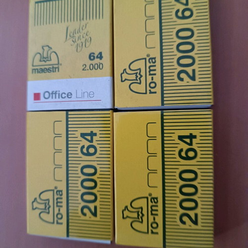 Stapler replacements new, pack of 4 boxes