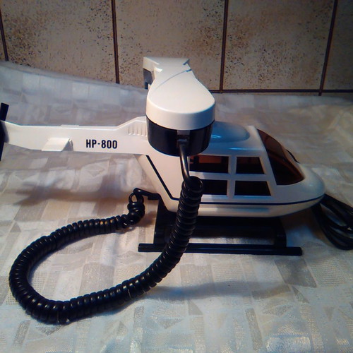 Helicopter Phone used, wired