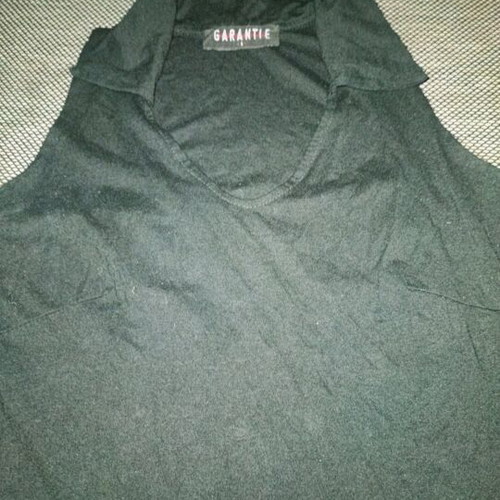 Garantie sleeveless top used, black, size S