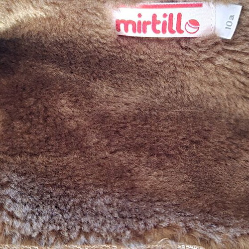 Children's coat new with eco fur camel brown for girls 10-12 years