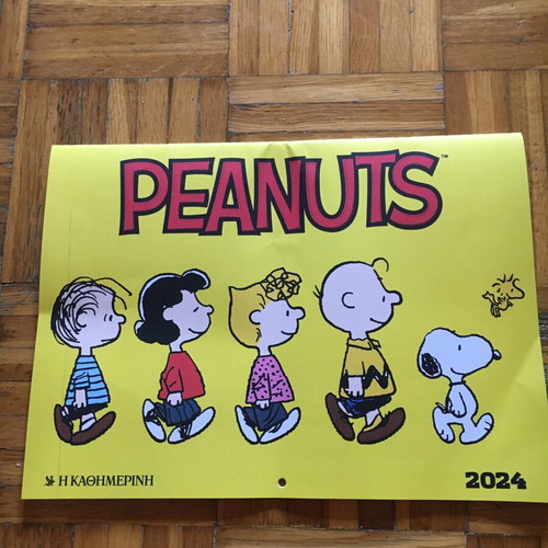 Peanuts wall calendar 2024 used