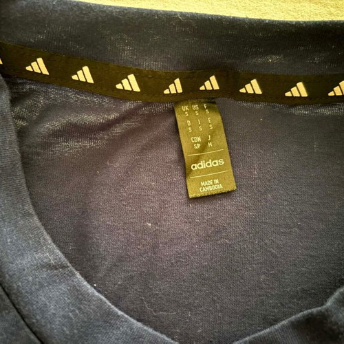 Adidas T-shirt, blue, size S/M