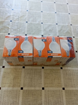 Σετ 10 λαμπτήρες Osram Classic P 60W, σφαιρικό σχήμα, θερμός φωτισμός