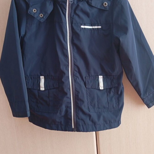Mayoral Boys' Thin Jacket like new, detachable hood, blue, size 104 cm