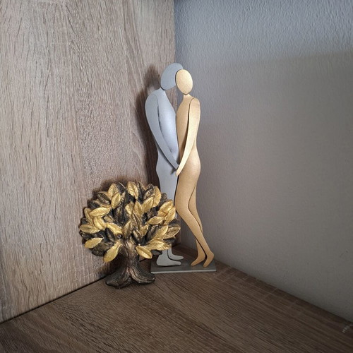 Decorative home set like new in gold, gray and black tones