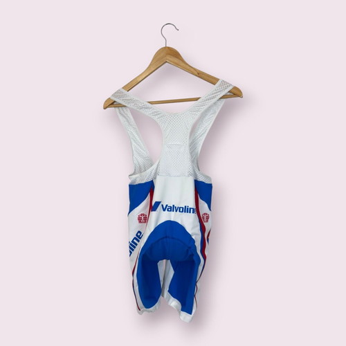 Bioracer men's cycling bib shorts, blue and white, size M