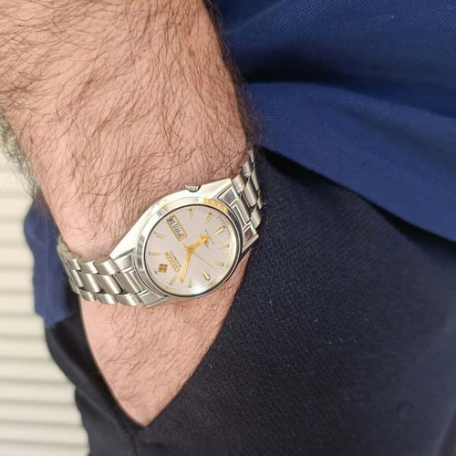 Citizen 7 αυτόματο ρολόι 8200Α μεταχειρισμένο, 1985, χρυσαφί και ασημί