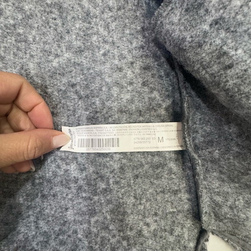 Stradivarius jacket like new, gray, boucle knit