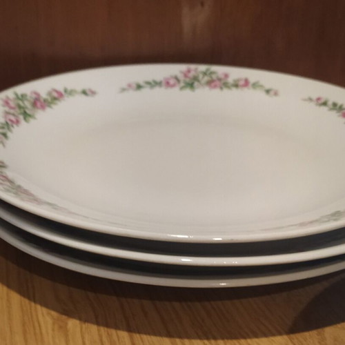 Dinner plates set used, pack of 12, assorted sizes