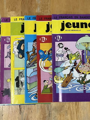 Jeunes French Learning Books used, 7 issues, 1987–88 school year