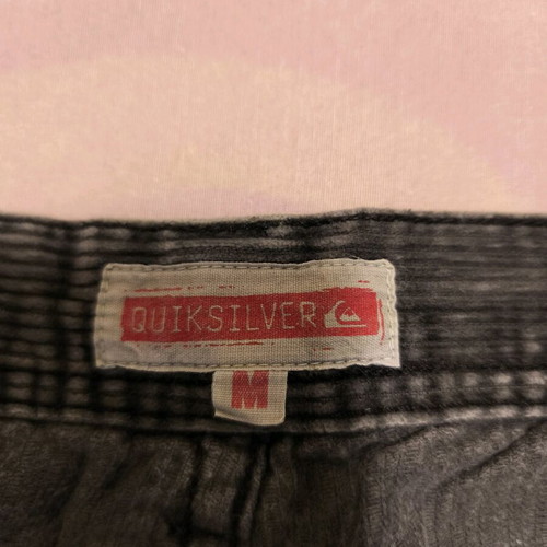 Quiksilver winter gray thin corduroy pants used