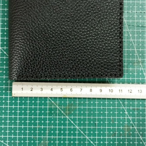 Handmade wallet from genuine cow leather in black