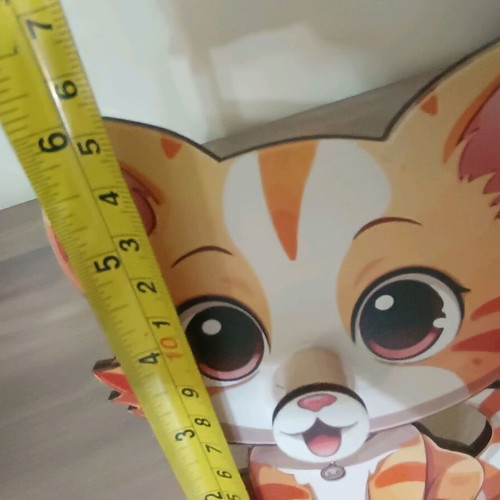 Wooden Cat-Shaped Glasses Stand like new