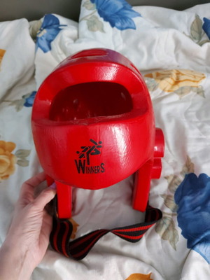 Tae Kwon Do head protector red used