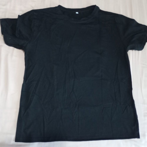 Shein men's large black t-shirt like new with back print