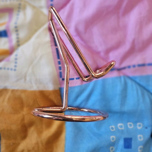 Pink gold phone stand new