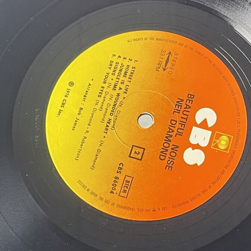 Neil Diamond Beautiful Noise LP 1976 used, pop rock folk rock