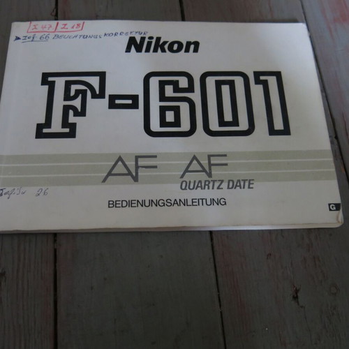 Nikon F601 camera used, body only without lens