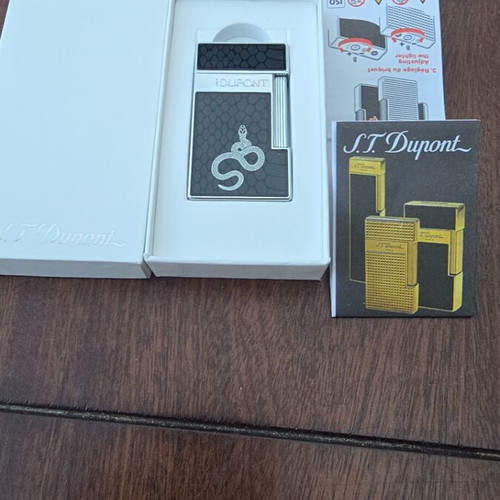 St.Dupont Snake Noir Lighter new, slim design