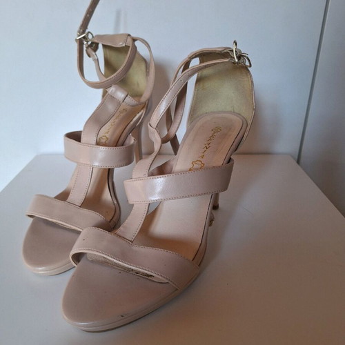 Stefania women's leather shoes used, size 40, 10cm heel