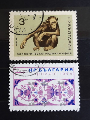 Γραμματόσημα Βουλγαρίας 1966 σαν καινούργια, σετ 2 τεμαχίων