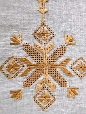 Lefkadian square new with handmade Karsan embroidery