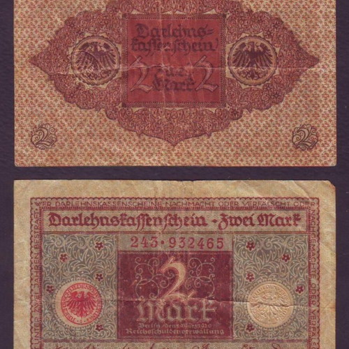 Germany 2 Mark 1920 banknote