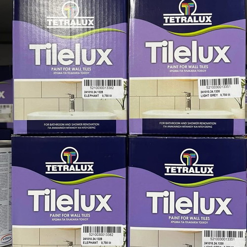 Tilelux paint for tiles new, satin varnish finish