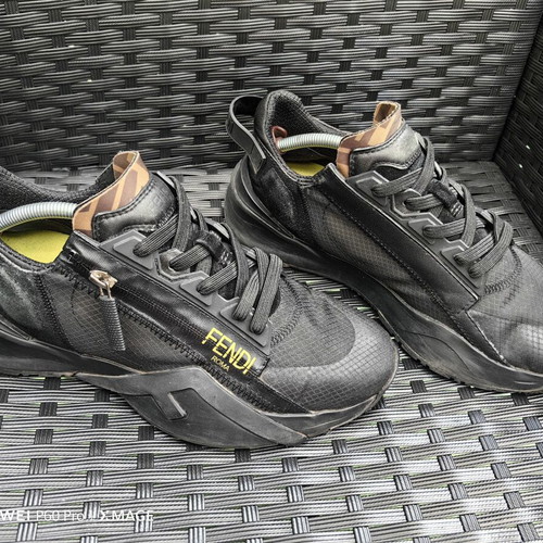 Fendi sneakers used, size 39, black