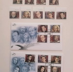 Greek Actors 2009 Stamp Collection Like New, 2 First Day Covers