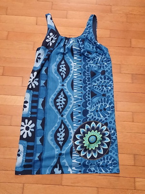 Desigual magic blue floaty dress size 36 like new