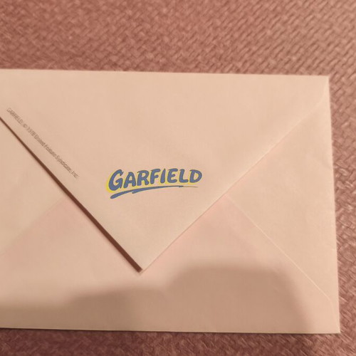 Garfield letter envelope used