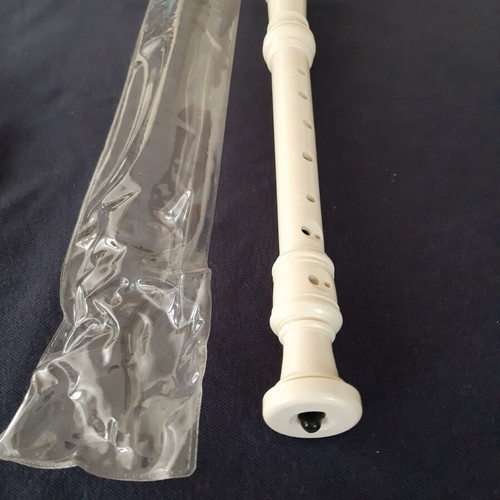 Plastic recorder flute unused