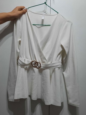 Amisu Spring Blouse white, size M, new