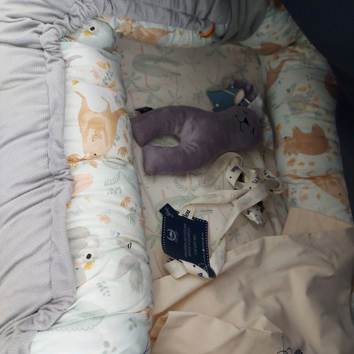 La Millou baby nest used, 110x70cm adjustable size pillow