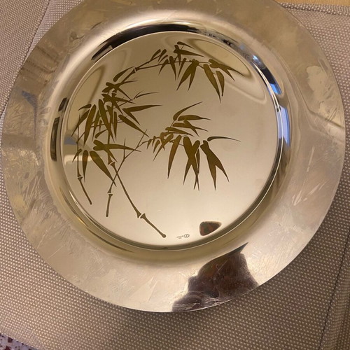Sambonet oval tray from Kosta Boda like new with beautiful design