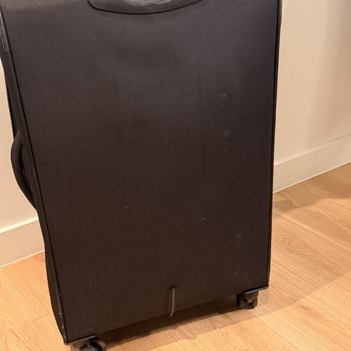 Large wheeled travel suitcase like new, black