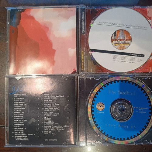 2 CD collections Greatest Hits Happy Mondays and The Yardbirds like new