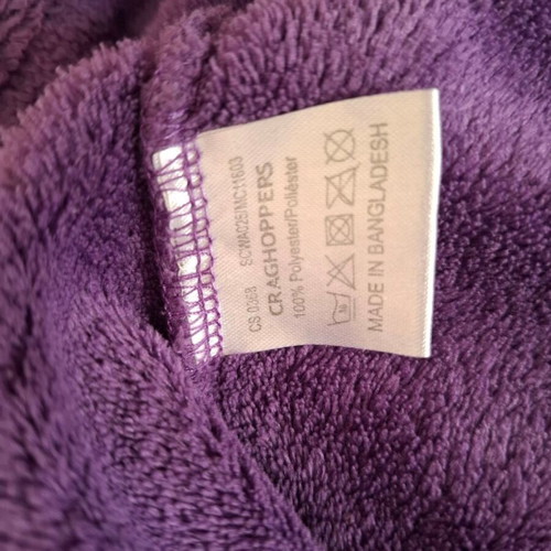 Craghoppers purple fleece sweater, vintage outdoor