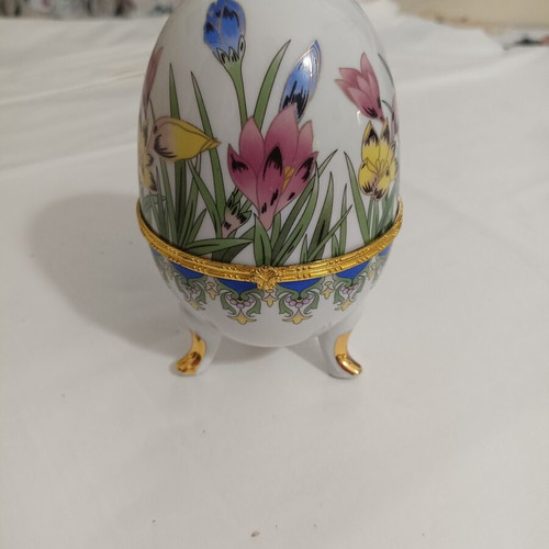 Limoges decorative egg 18cm height