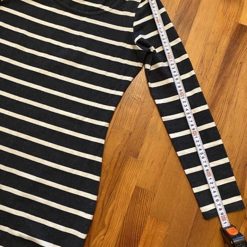 ICHI striped dress Small cotton used, black and white